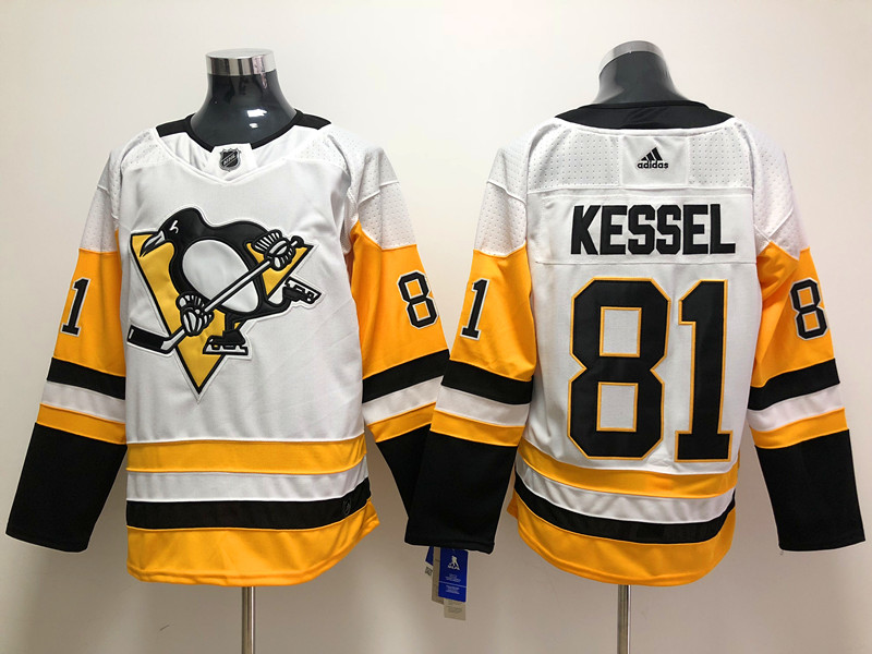 Men's Pittsburgh Penguins Phil Kessel #81 White Jersey